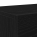 Cabinet de Televisión  Negro Roble 150x30x50 cm Madera Elaborada
