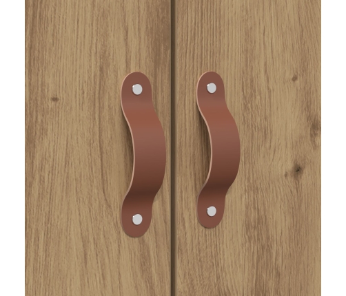 Cama con Almacenamiento Roble Artesanal Madera Elaborada Doble