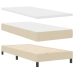 Estructura de Cama con Colchón Crema Tejido 100 x 200 cm