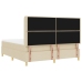 Cama Box Spring Crema con Colchón, 180x200 cm de Tela