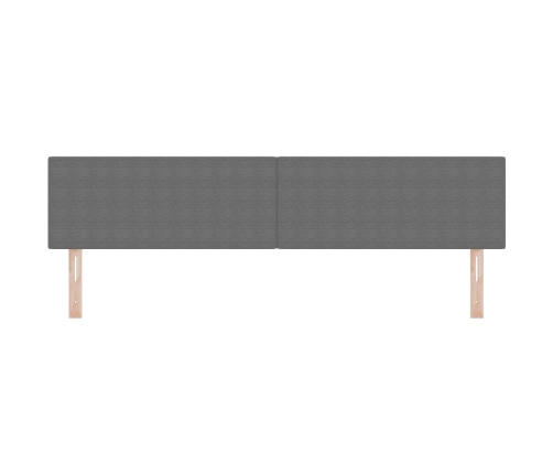 Cabezal  Diseño Simple Gris Claro 200 cm Tela de Velvet