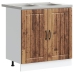 Gabinete de Cocina  'Lucca' con Doble Fregadero - Madera Vieja, Madera Elaborada