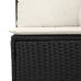 Set de comedor de jardín  Conjunto de 6 Beige, Negro