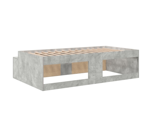 Estructura de Cama  Gris Concreto 100x200 cm