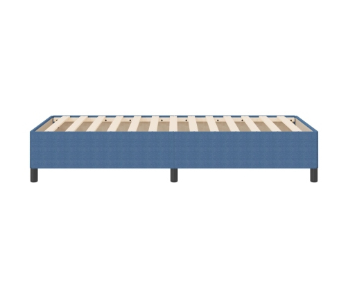 Estructura de Cama Azul 100x200 cm Tela de Corduroy