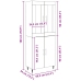 Altura 69.5x34x180 cm Madera Ingenierizada