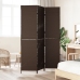 Divisor de habitación  3 paneles plegable marrón 146x180 cm ratán poliéster