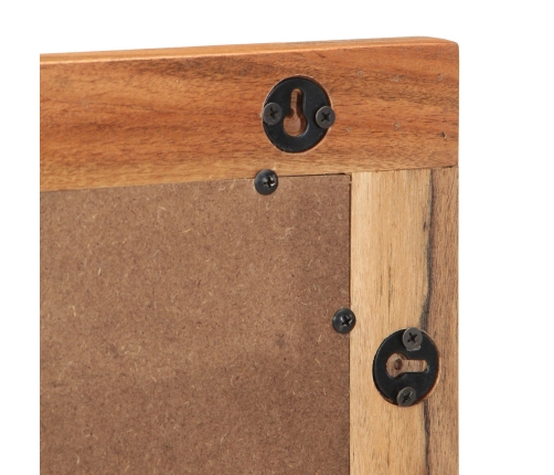 Espejo de baño  50x70x3 cm de madera maciza de acacia