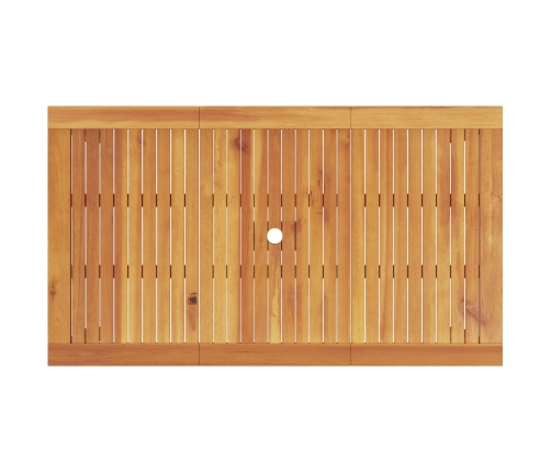 Conjunto de Comedor de Jardín de 7 Piezas de Madera Maciza de Acacia