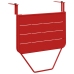Mesa de balcón plegable  roja 60x40 cm de acero