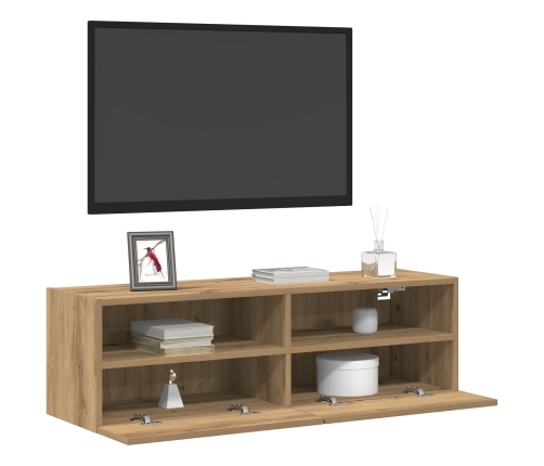 Mueble de Televisión  de Roble Artisan 100x30x30 cm de Madera Elaborada