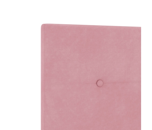 Cabecero  Tufted Botones Rosa 140 cm Terciopelo