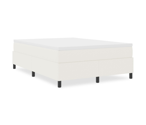 Cama con somier  Crema 140x200 cm Tela de pana