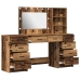 Set de Tocador de 3 Piezas  con LED Madera Antigua Madera Elaborada