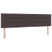 Cabezal de diseño Lines Marrón oscuro 180 cm Tela