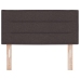 Cabecero  Diseño de Líneas Marrón Oscuro 80 cm Tela