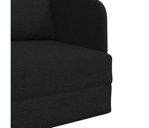Sofá Cama Negro 2-en-1 65x80x83 cm