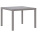 Juego de Comedor de Jardín de 3 Piezas con Cojines Gris Claro Ratán Sintético