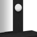 Mesa de tocador  con luces LED en color roble negro 50x41x140 cm