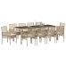 Set de 6 Beige y negro