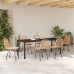 Set de Comedor de Jardín  de 7 Piezas Marrón Poliratán