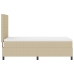 Cama con Box Spring  con Colchón Verde Claro Gris 100x200 cm Tela de Pana