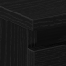 Mesita de noche  Negro Roble 50x40x43,5 cm Madera