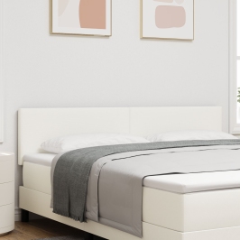 Cabezal  Diseño Sencillo Crema 180 cm Tela de Terciopelo