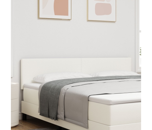 Cabezal  Diseño Sencillo Crema 180 cm Tela de Terciopelo