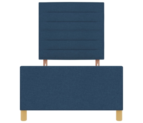 Estructura de Cama de Tela Azul  100x200 cm