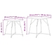Mesa Auxiliar  2 pcs Madera Vieja, Madera Ingenierada y Metal