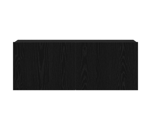 Soporte de TV de roble negro  80x30x30 cm hecho de madera aglomerada