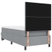Cama con Somier y Colchón Gris Claro 90x200 cm Tela