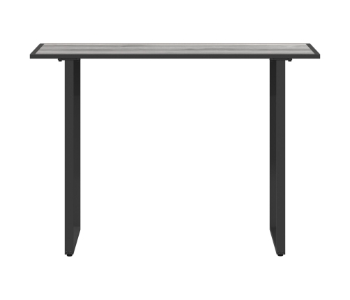 Mesa de Jardín  Gris 100x55x70 cm DPC y Acero