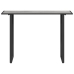 Mesa de Jardín  Gris 100x55x70 cm DPC y Acero