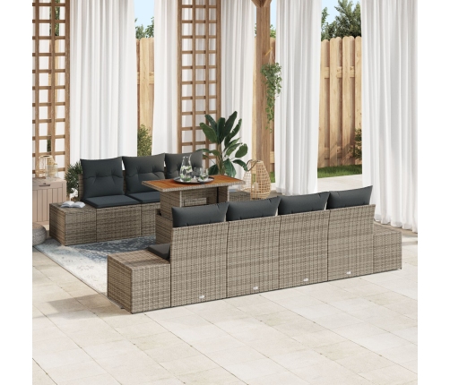 Conjunto de Sofá de Jardín  Juego de 8 Gris