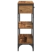 Mesa Consola  Madera Vieja 72,5x25x75 cm Madera de Ingeniería y Acero