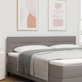 Cabezal  Diseño de Líneas Taupe 180 cm Tela
