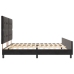 Estructura de Cama Negra 200x200 cm Terciopelo