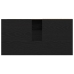 Gabinete de fregadero Madera de roble negra 65x33x60 cm Madera elaborada