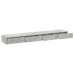 Cajones de Cama  Gris Concreto 200x36,5x16,5 cm Madera Engineered