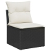 Set de comedor de jardín  Conjunto de 6 Beige, Negro