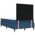Cama con Box Spring y Colchón Azul 120x200 cm Tela