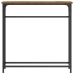Mesa Consola  Madera Vieja 75x19,5x75 cm Madera Ingenierizada y Acero