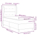 Cama Box Spring  con Colchón Azul 100x200 cm Tela