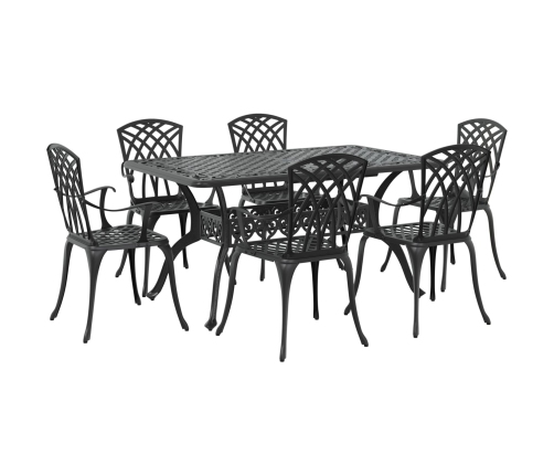 Set de 4 Negro Aluminio Fundido Grande Inlays Decorativos