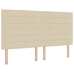 Cama con Box Spring y Colchón Beige Super King Tela