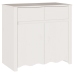 Aparador ""DRAMMEN"" Blanco 79x43x75,5 cm Madera Sólida de Pino