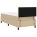 Cama con Box Spring  con Colchón Beige 90x200 cm Tela de Corduroy