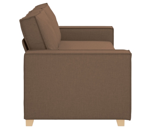 Sofá de 3 plazas  Marrón 180 cm Tela